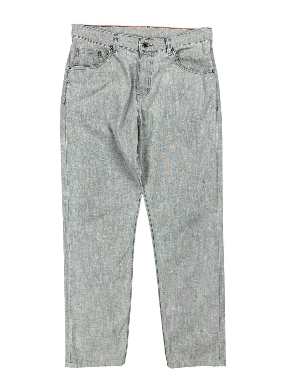 Raleigh Denim Graham Relaxed Tapered Made in USA Jeans Gray — Size 32